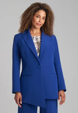 Tallulah Silk Lined Blazer in Sapphire Blue