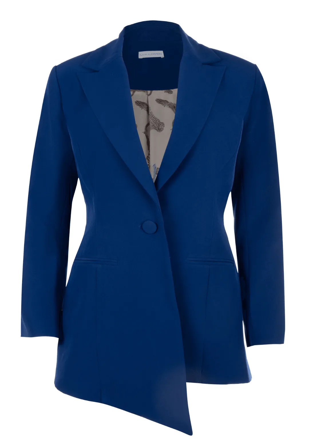 Tallulah Silk Lined Blazer in Sapphire Blue