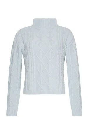 The Trudy Turtleneck | Frost Blue