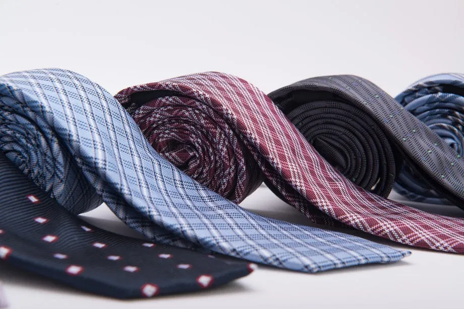 Three Ties, Pocket Squares and Lapel Flowers Starter Kit