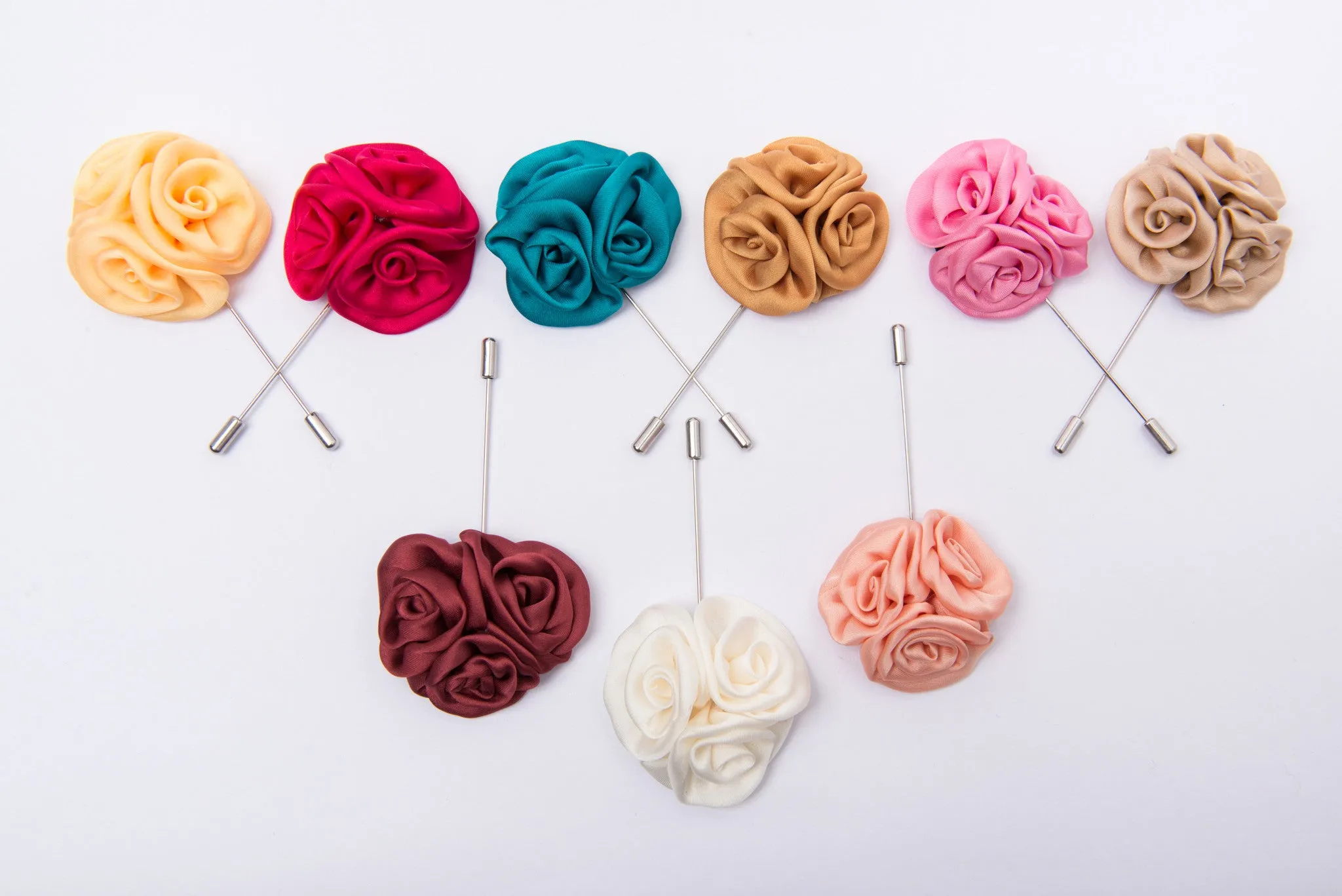 Three Ties, Pocket Squares and Lapel Flowers Starter Kit