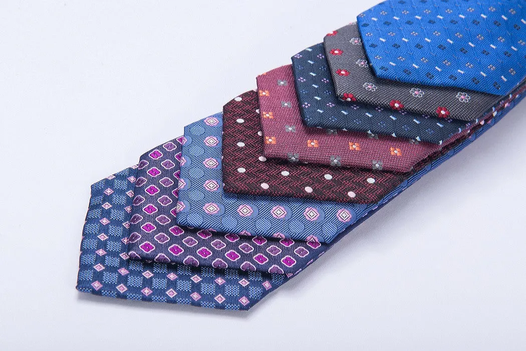 Three Ties, Pocket Squares and Lapel Flowers Starter Kit