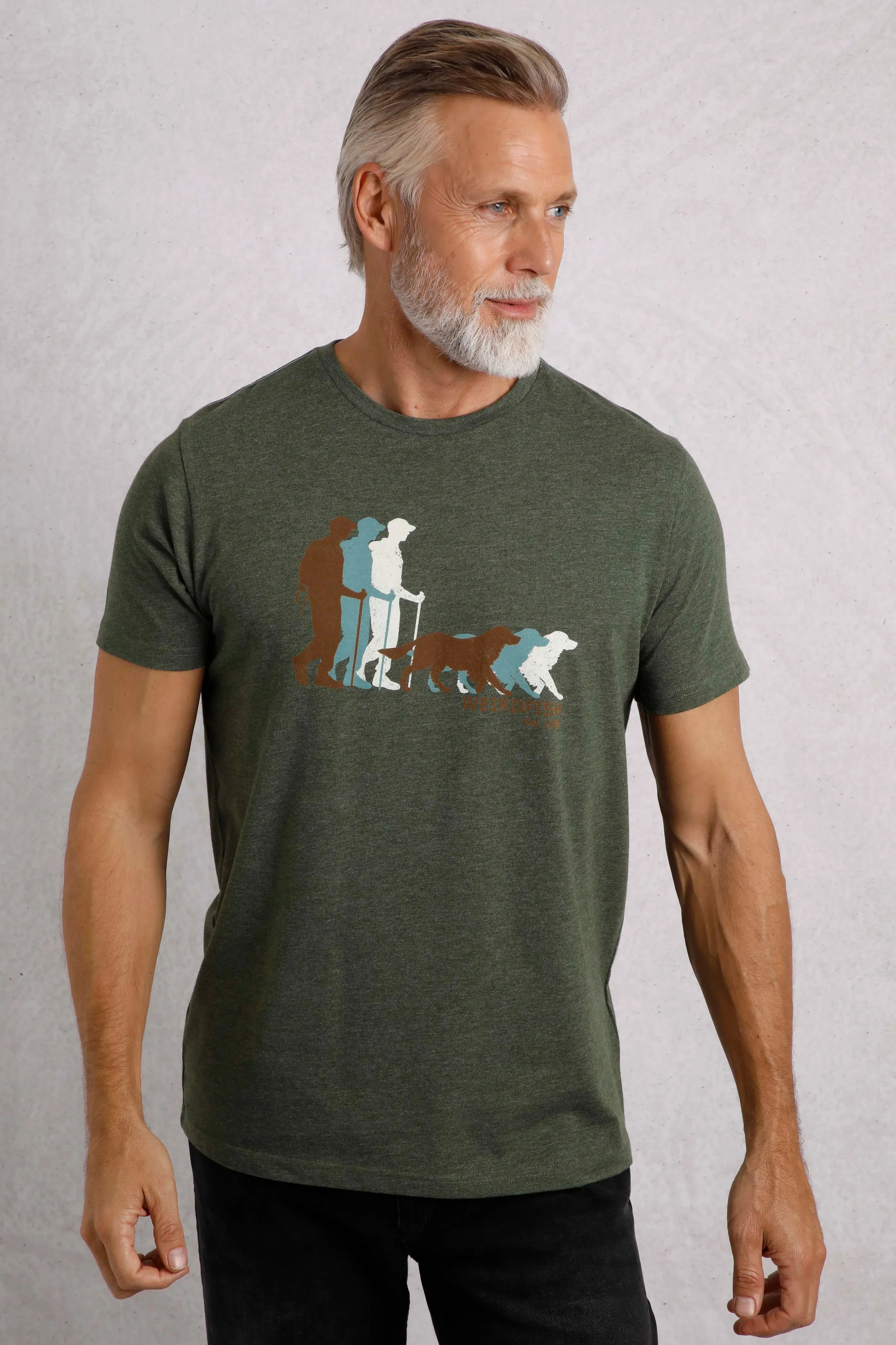 Weird Fish XL Fir Green Man's Best Friend Eco Graphic T-Shirt