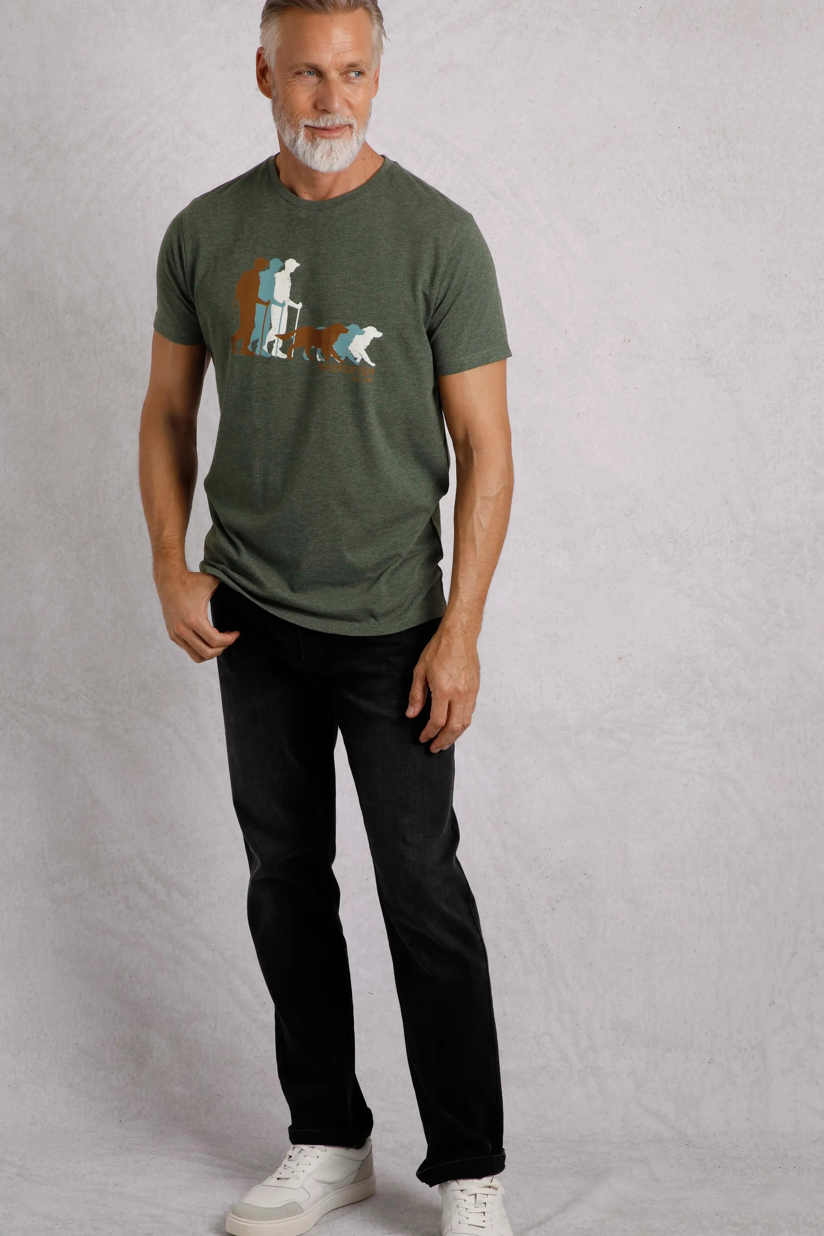 Weird Fish XL Fir Green Man's Best Friend Eco Graphic T-Shirt