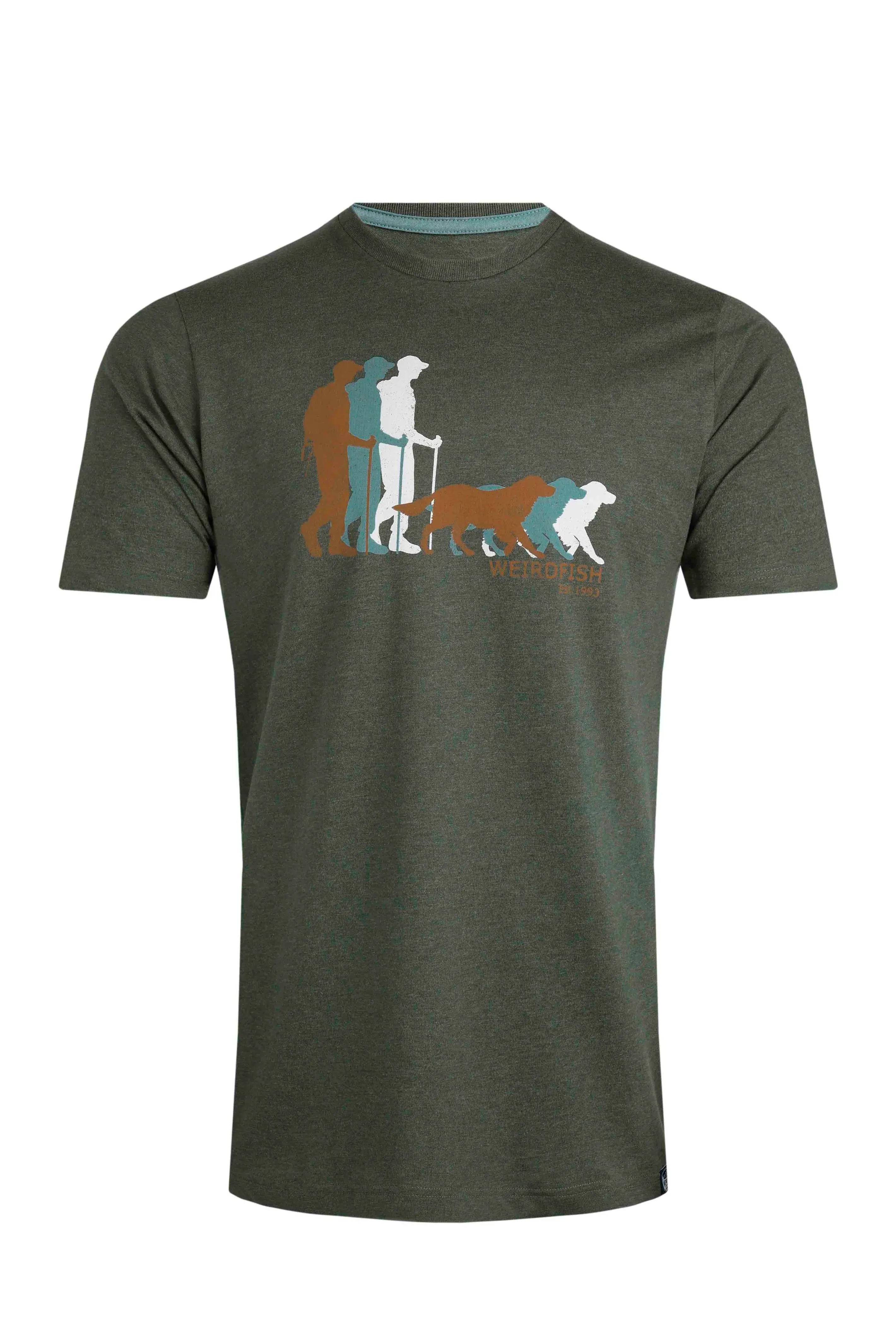 Weird Fish XL Fir Green Man's Best Friend Eco Graphic T-Shirt