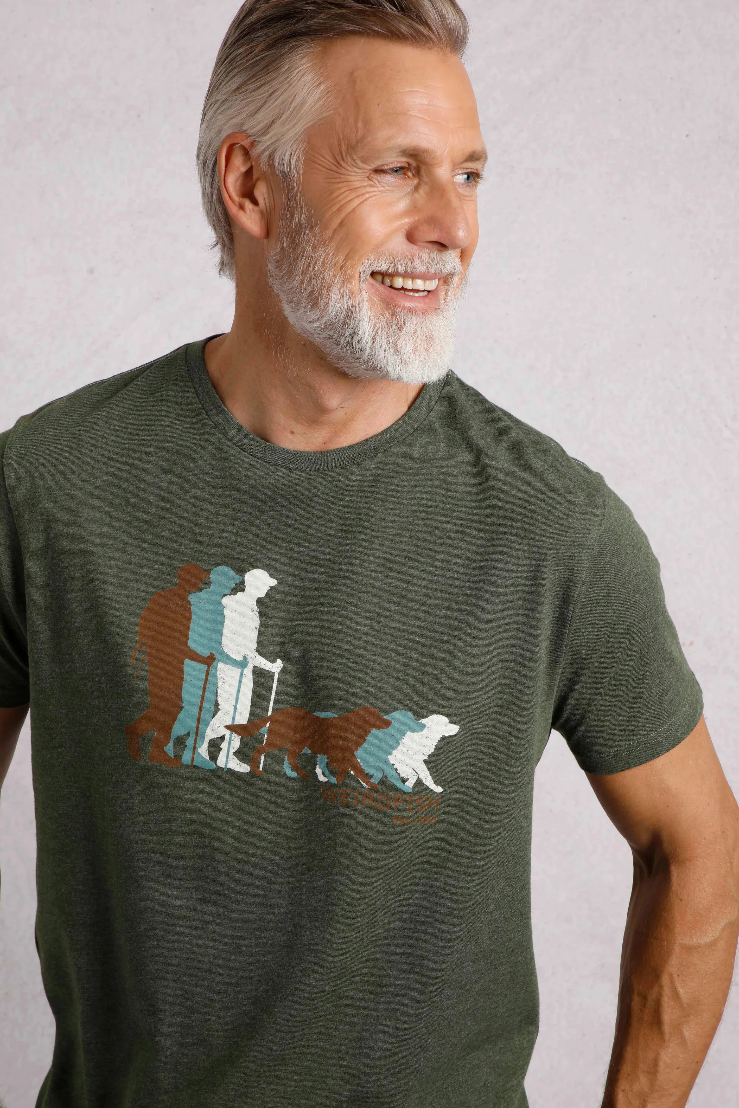 Weird Fish XL Fir Green Man's Best Friend Eco Graphic T-Shirt