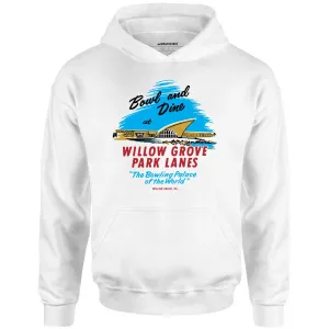 Willow Grove Park Lanes - Willow Grove, PA - Vintage Bowling Alley - Unisex Hoodie
