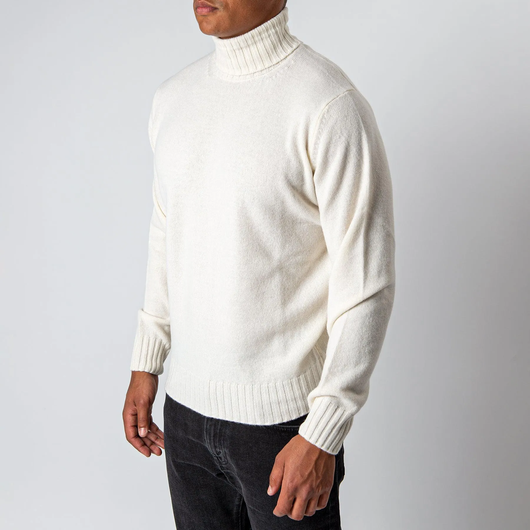 Wool Cashmere Turtleneck OFFWHITE
