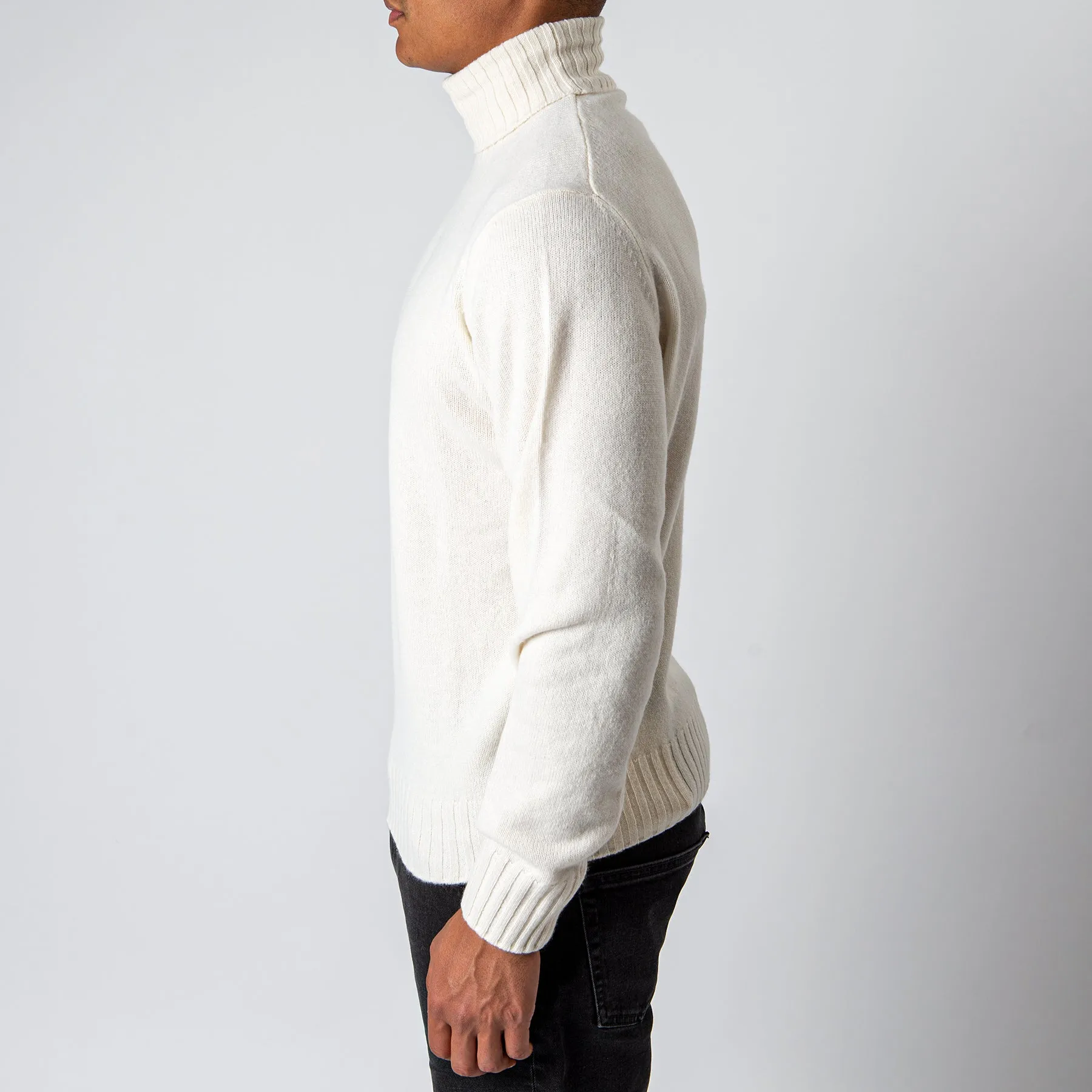 Wool Cashmere Turtleneck OFFWHITE