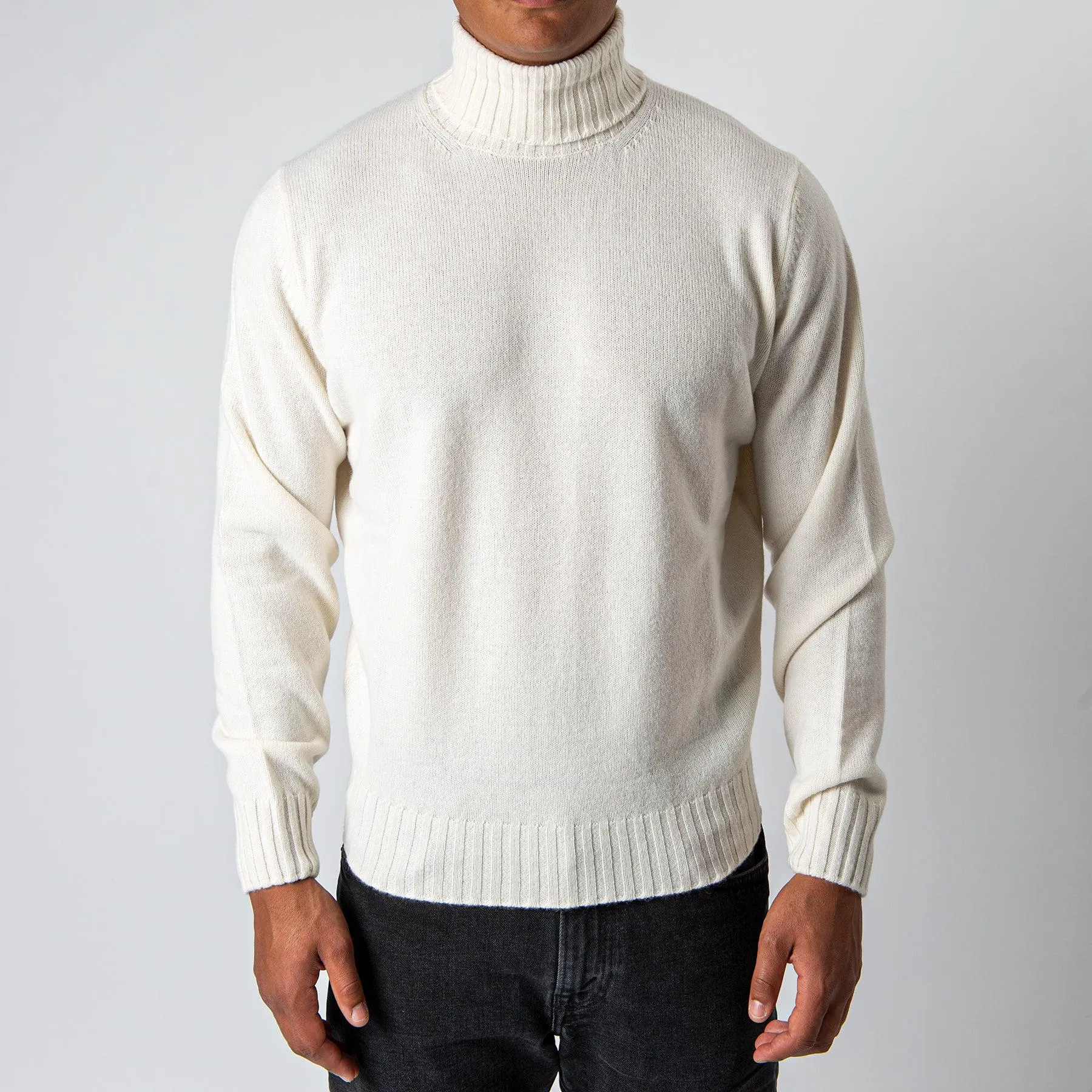 Wool Cashmere Turtleneck OFFWHITE