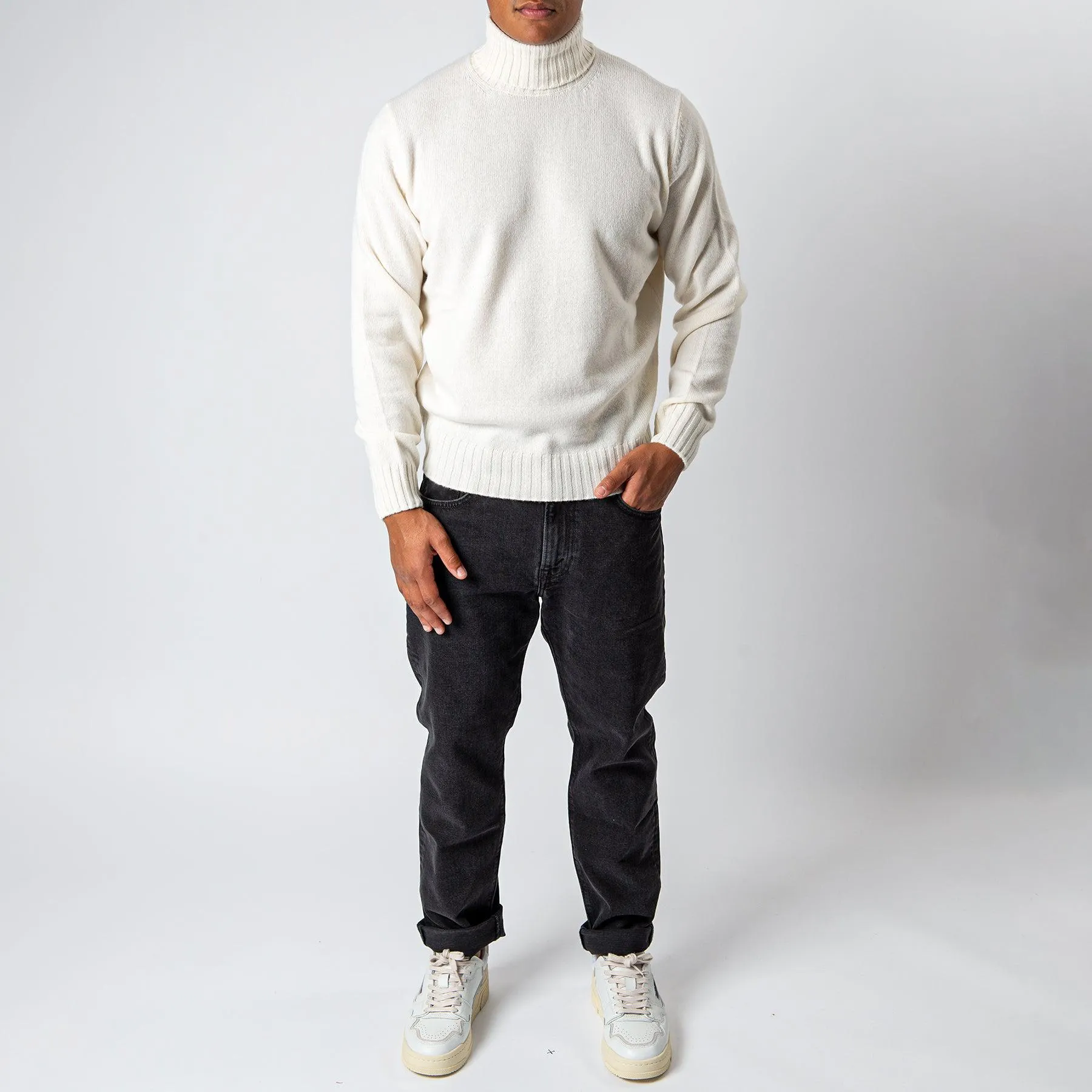 Wool Cashmere Turtleneck OFFWHITE